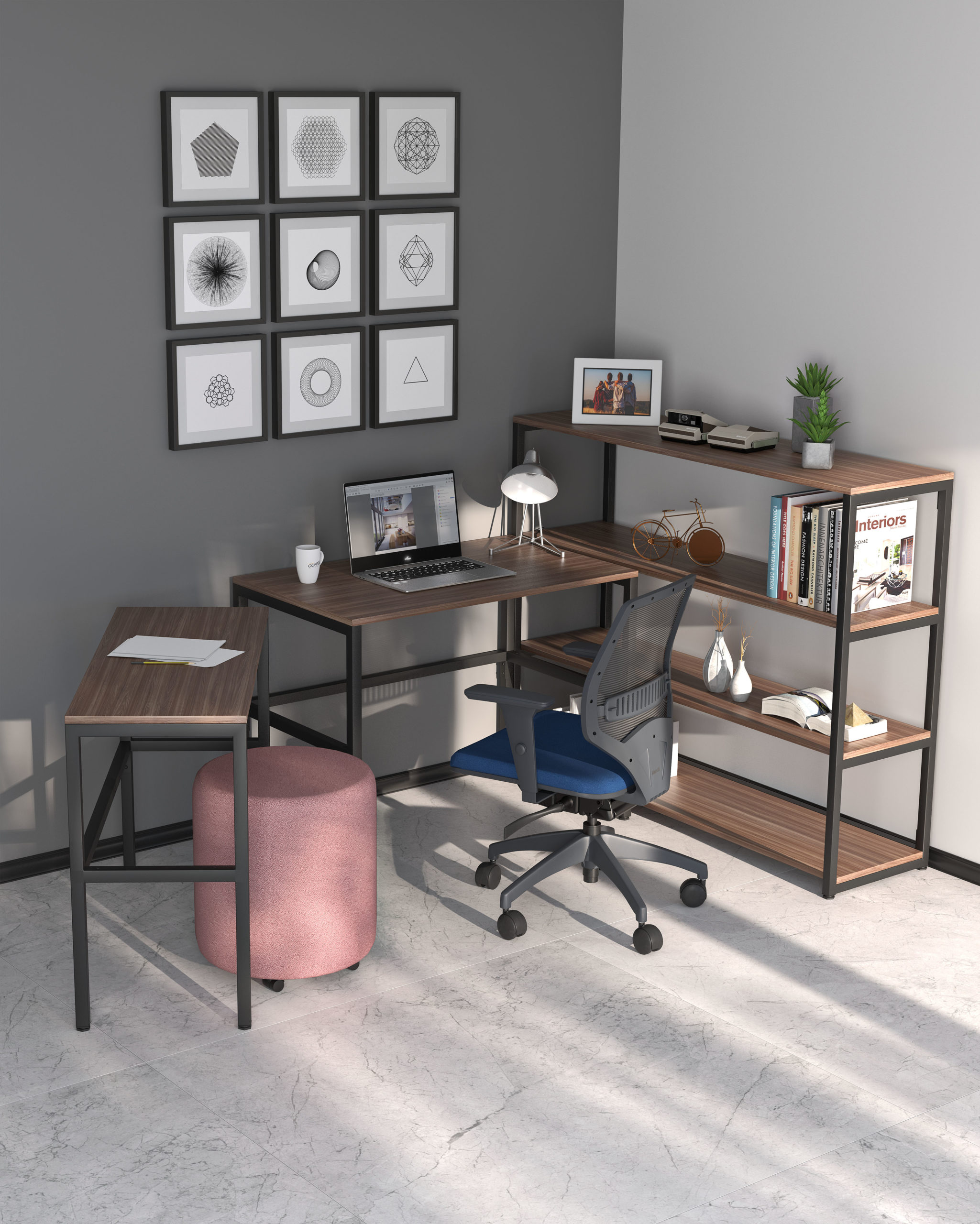 Frame estante alta